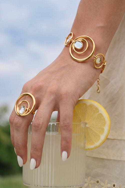 Wave Curve Ring
