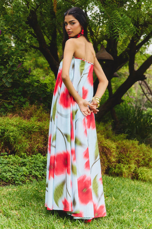 Powder Blue Wildflower Dress