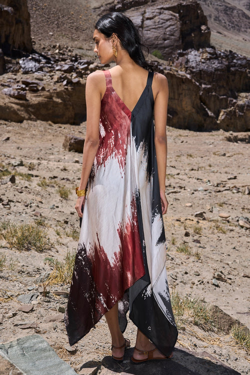 Brushstroke Flowing Dress