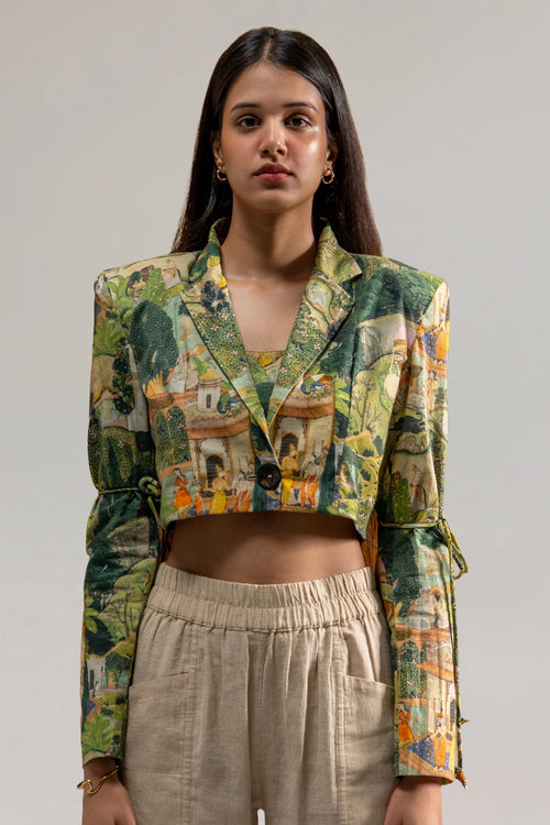 Vantara Crop Blazer