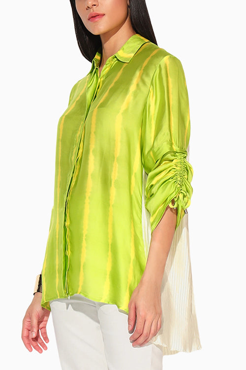 Ivy Shibori Striped Shirt