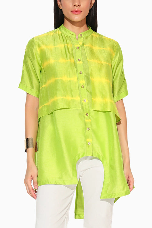 Zephyra Shibori Striped Shirt