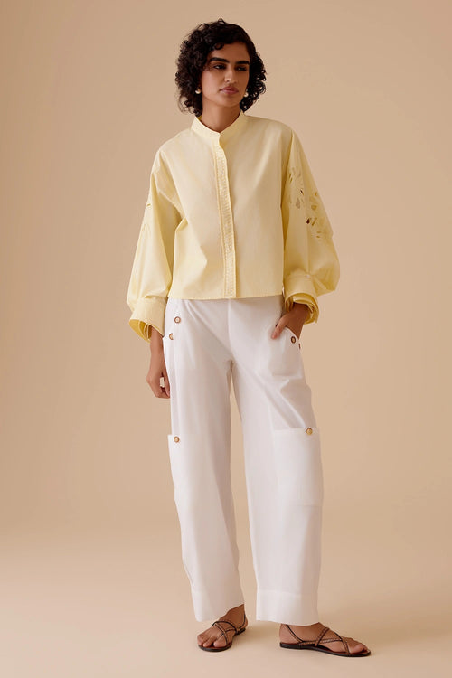 Ann Yellow Shirt With Pants