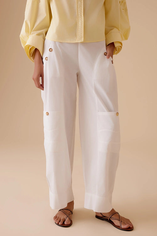 Manya White Pants