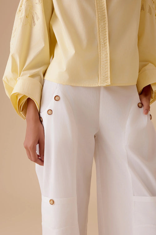 Manya White Pants