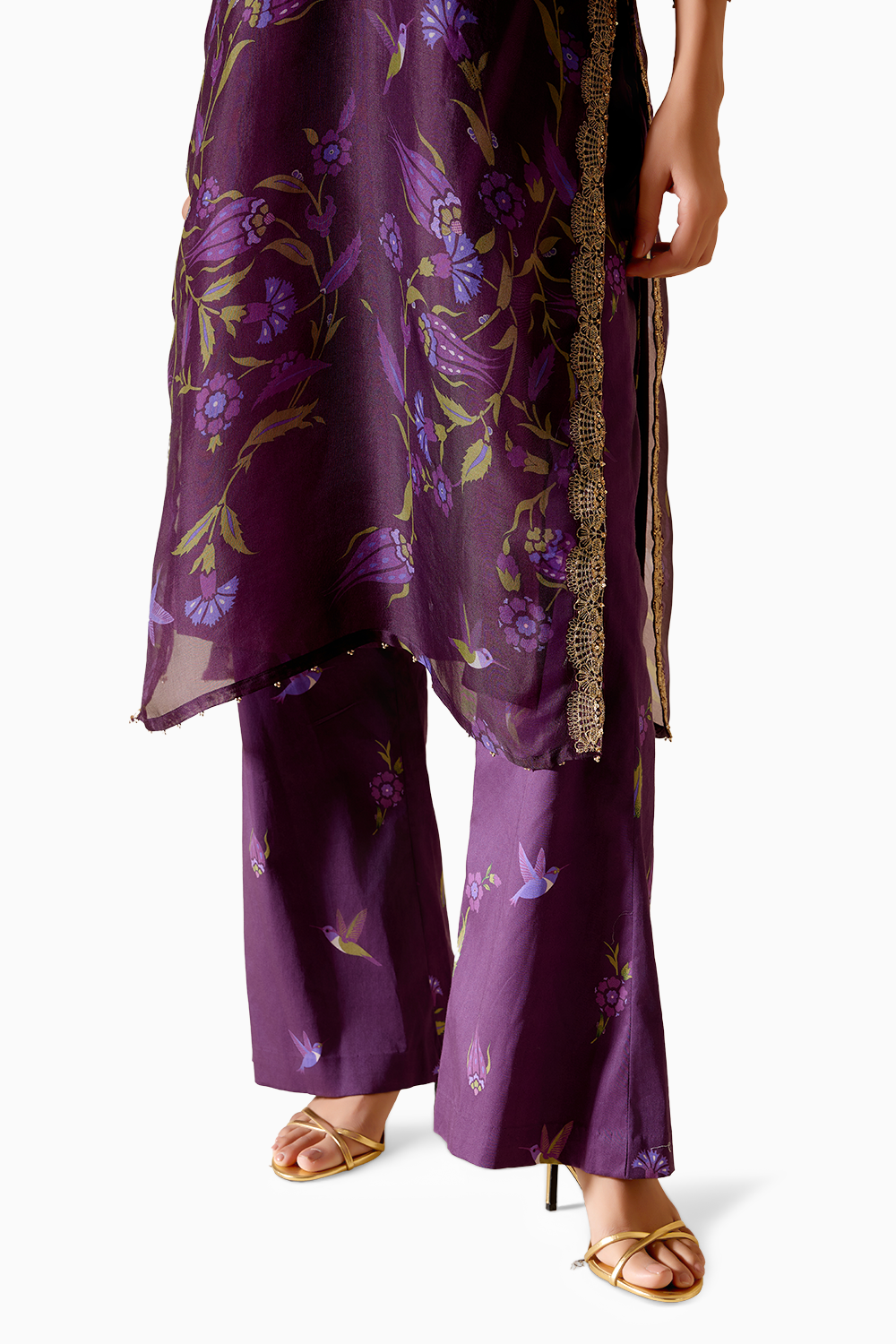 Sitara Purple Printed Kurta Set