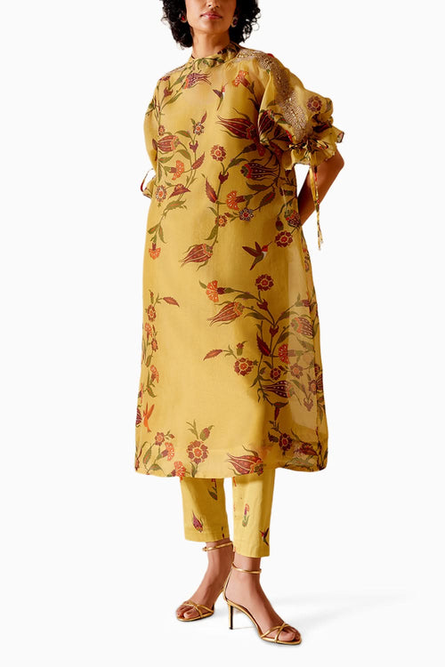 Bia Yellow Printed Kurta Set
