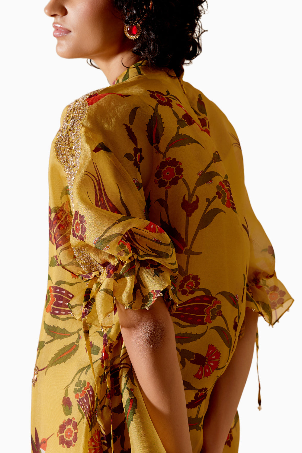 Bia Yellow Printed Kurta Set with Dupatta