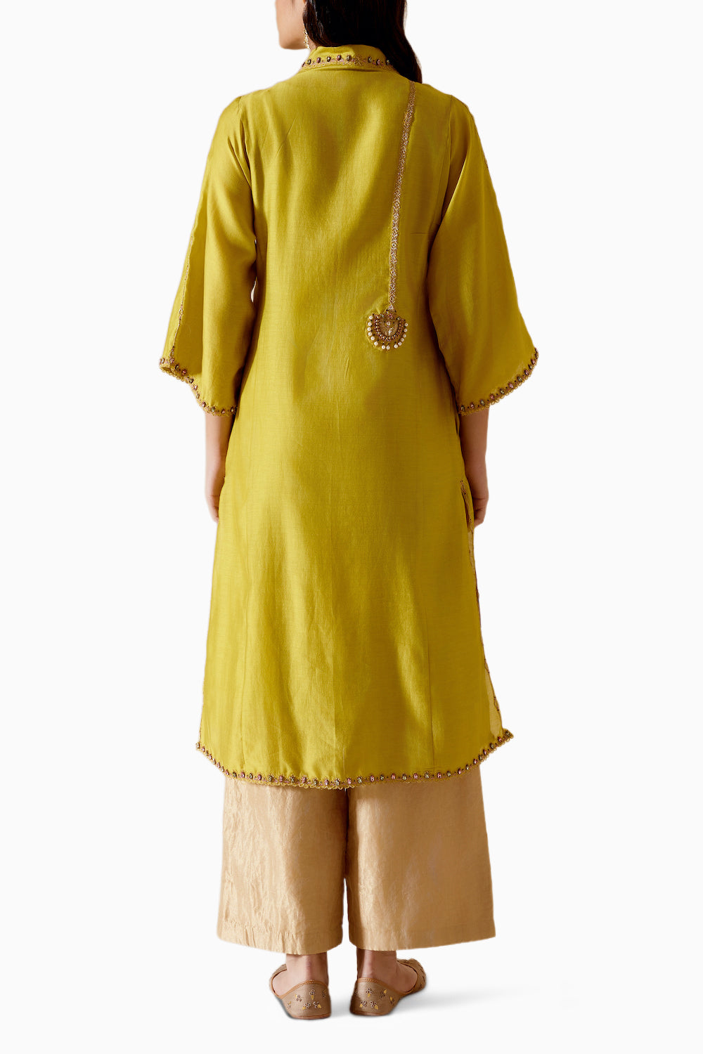 Ambreen Yellow Kurta Set with Dupatta