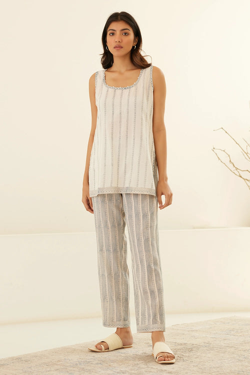 Papyrus White Kimono Set