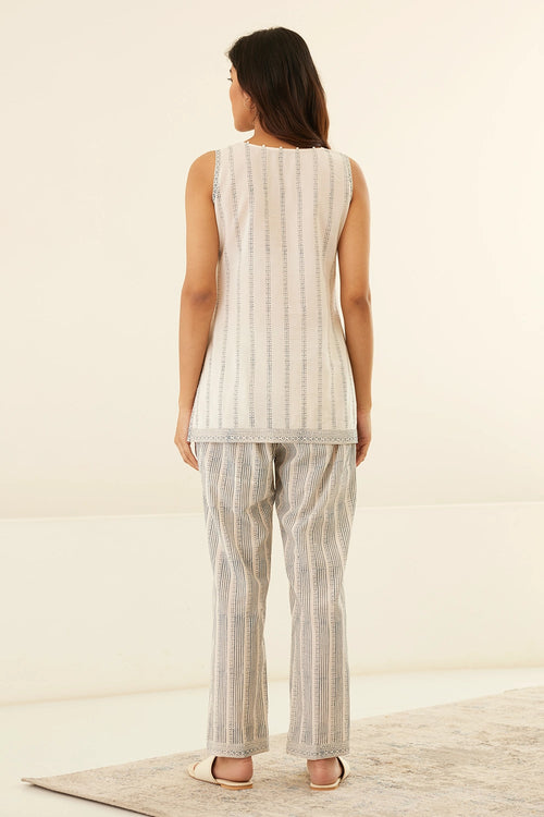 Papyrus White Kimono Set