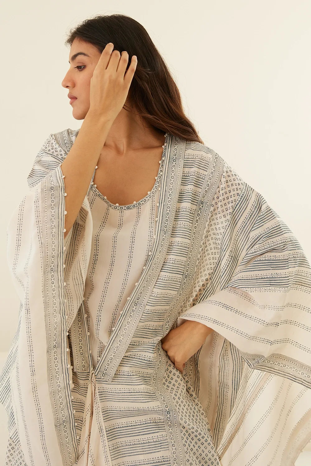 Papyrus White Kimono Set