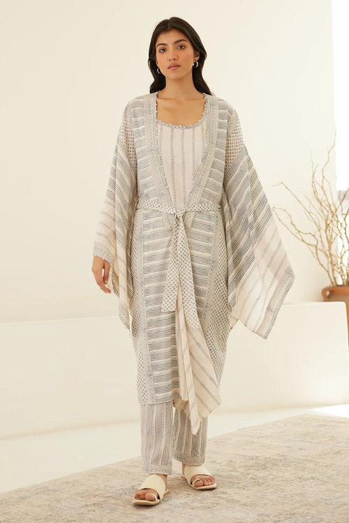 Papyrus White Kimono Set