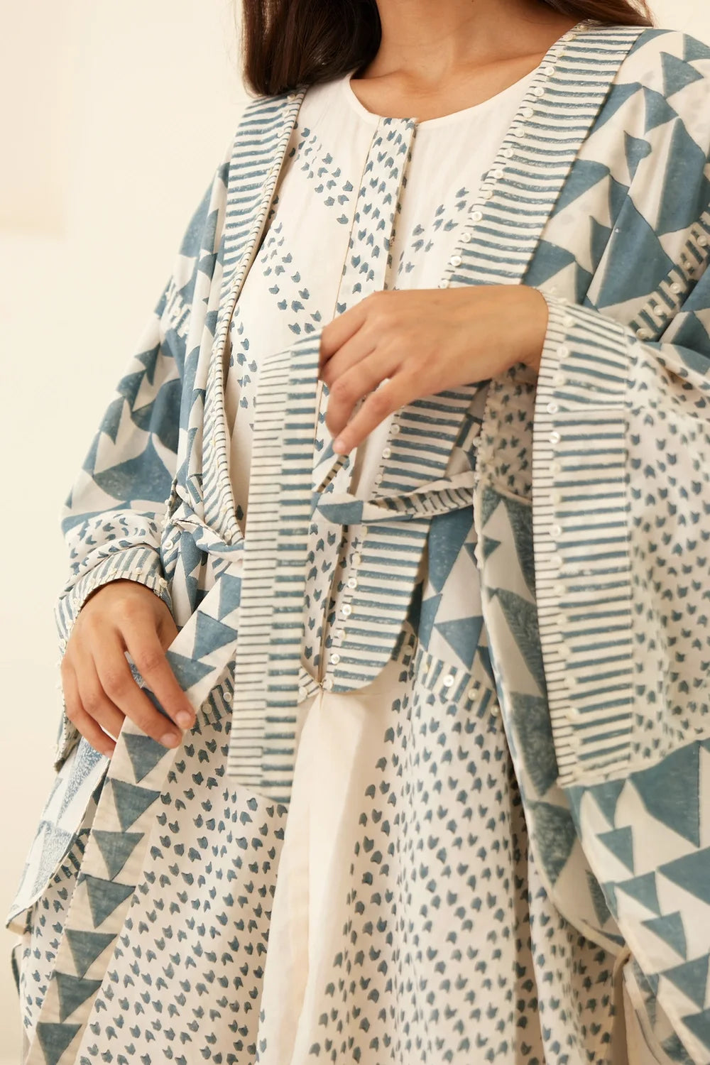 Papryus White Kimono Jumpsuit Set