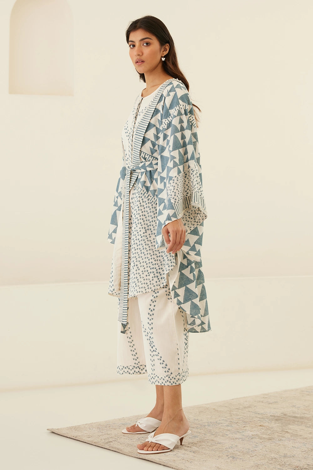 Papryus White Kimono Jumpsuit Set