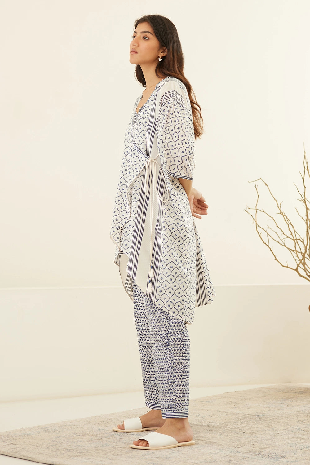 Whisper White Assymetric Co-ord Set