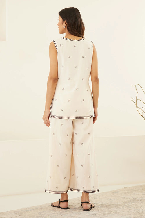 Vanilla White Tunic Set