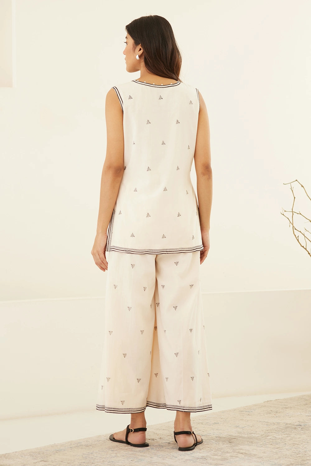 Vanilla White Tunic Set