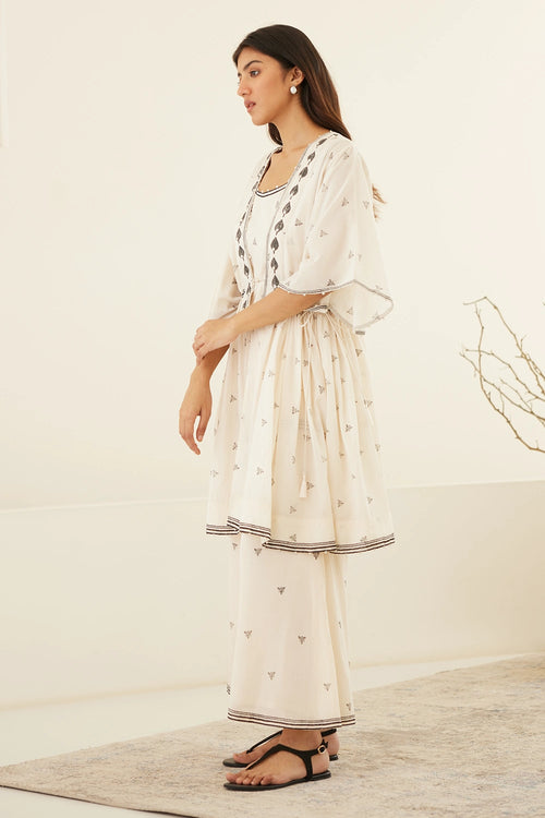 Vanilla White Tunic Set