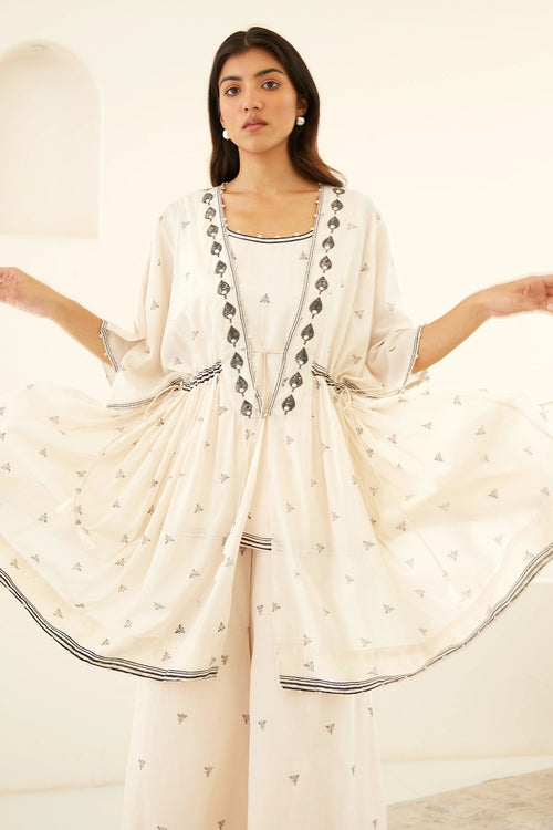 Vanilla White Tunic Set