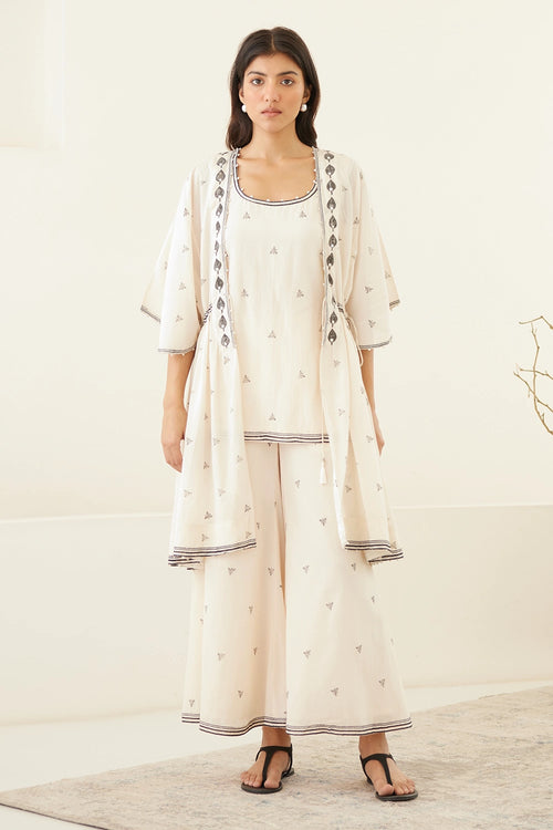 Vanilla White Tunic Set