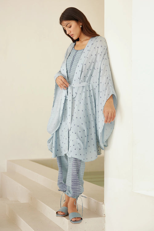 Dusk Blue Kimono Set