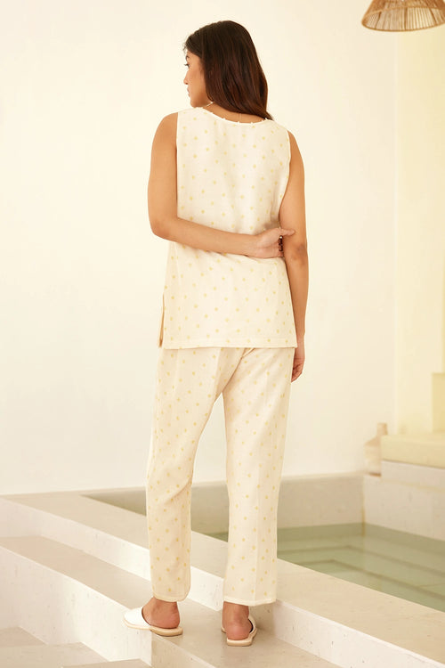 Almond Beige Tunic Set