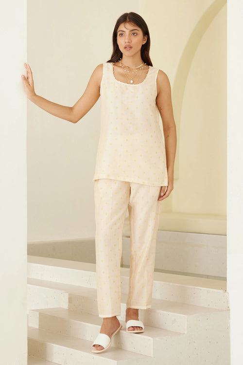 Almond Beige Tunic Set