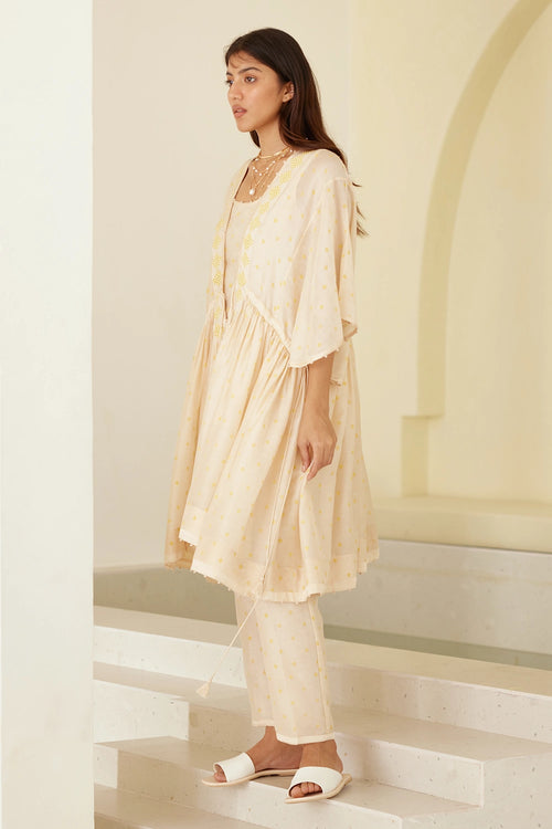 Almond Beige Tunic Set
