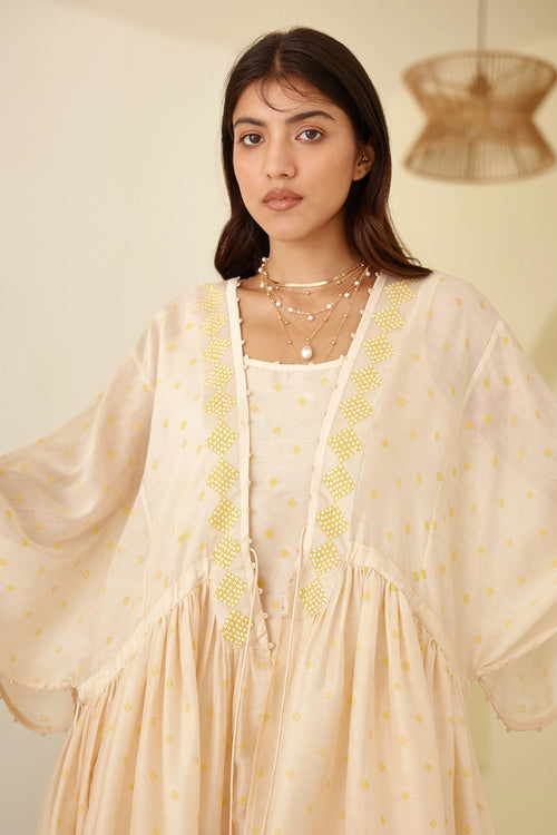 Almond Beige Tunic Set