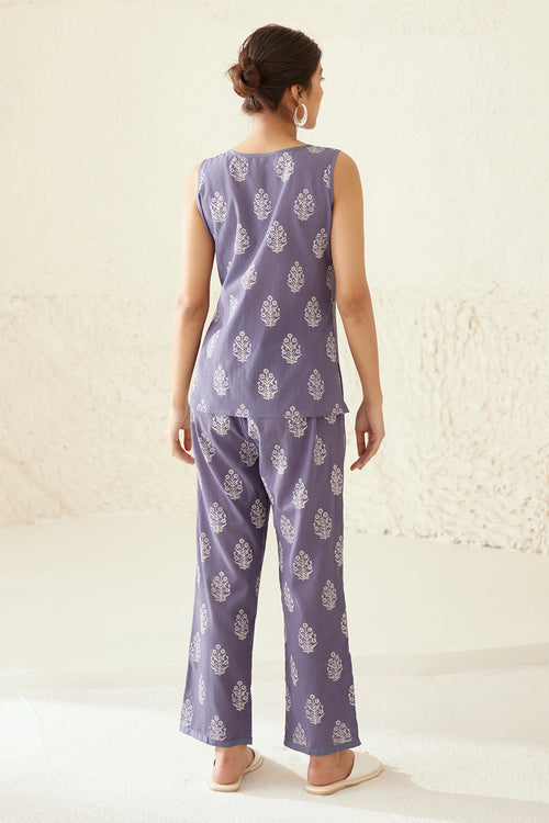 Moonlight Blue Kimono Set