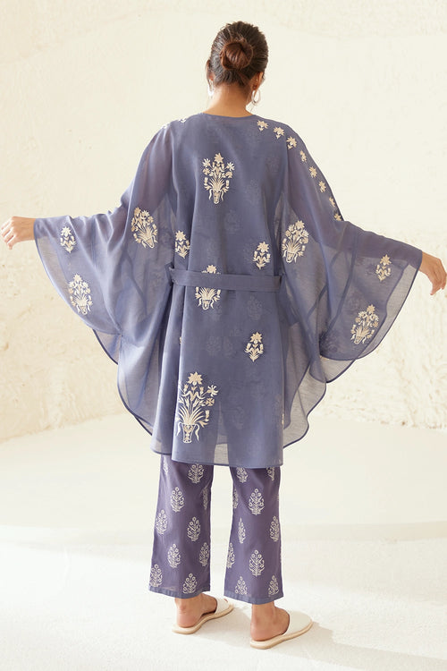 Moonlight Blue Kimono Set