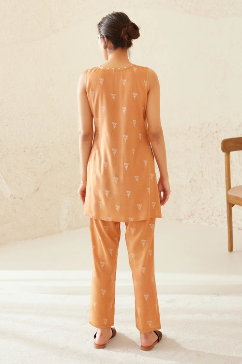 Russet Orange Kimono Set