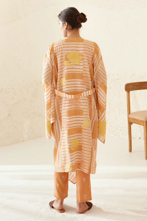 Russet Orange Kimono Set