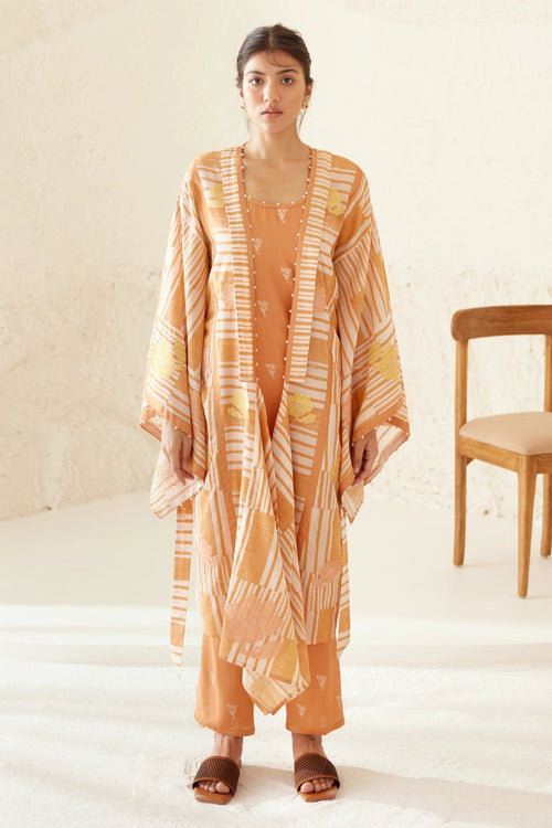 Russet Orange Kimono Set