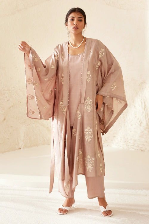 Nomad Neutral Kimono Set