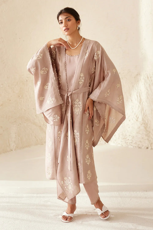 Nomad Neutral Kimono Set
