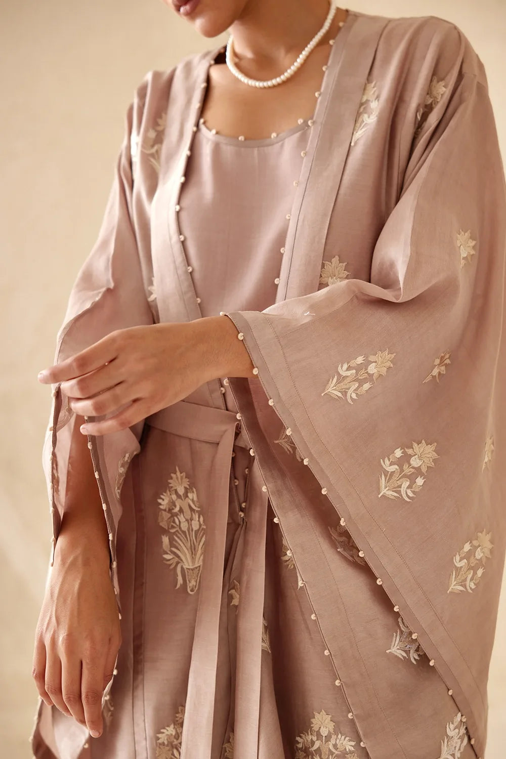 Nomad Neutral Kimono Set