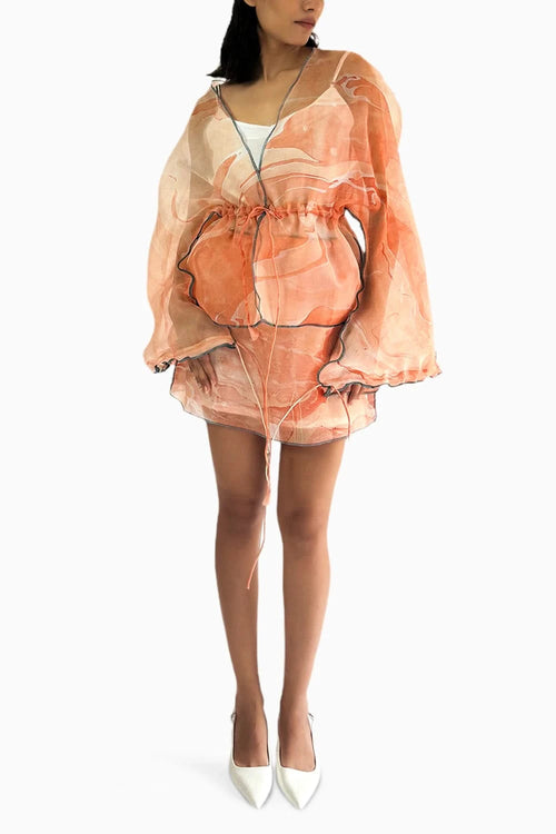 Poppies Organza Co-ord Set