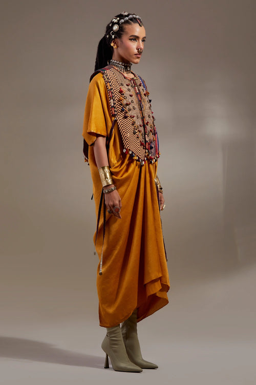 Yellow Topaz Anka Zuri Gilet Set