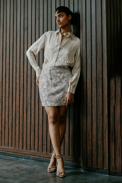 Glow Getter Shirt With Skirt Set