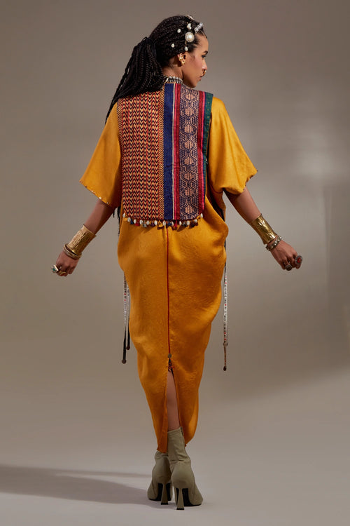 Yellow Topaz Anka Zuri Gilet Set