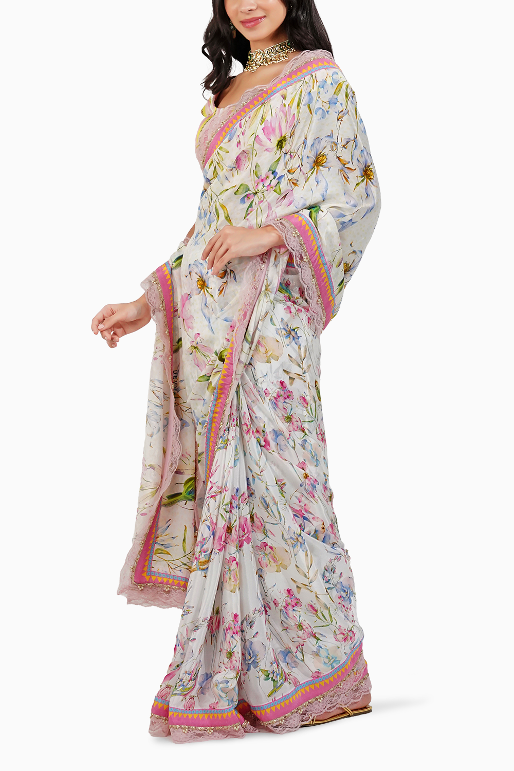 Summer Floral Sari