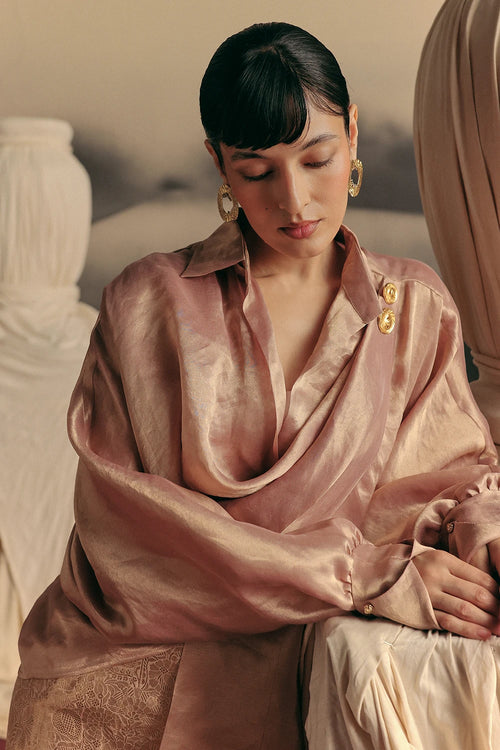 Pale Pink Aegis Shirt And Zarina Skirts