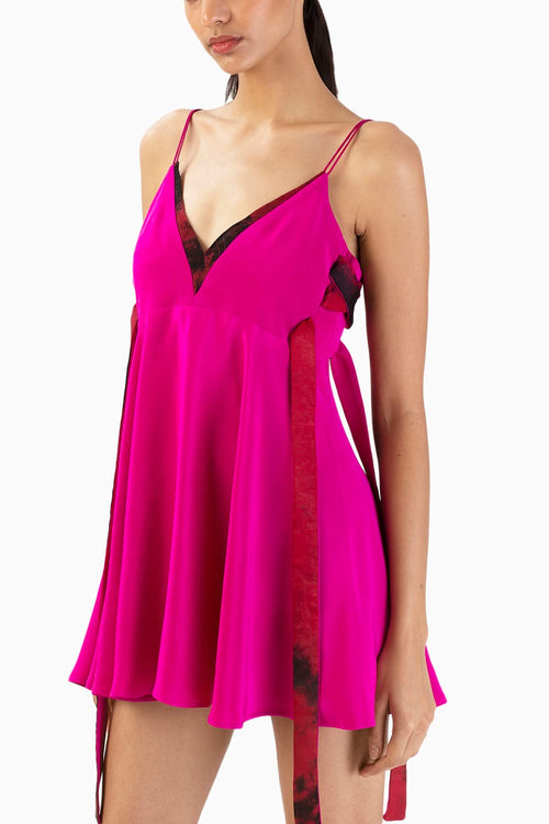 Fuchsia Dusk Mini Dress