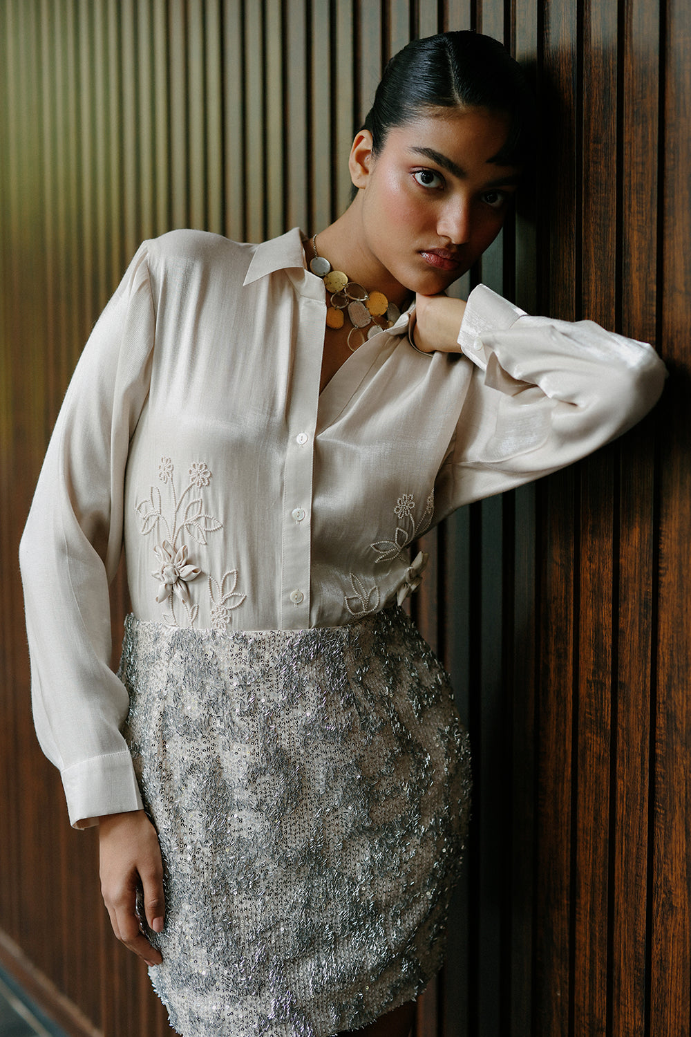Glow Getter Shirt With Skirt Set