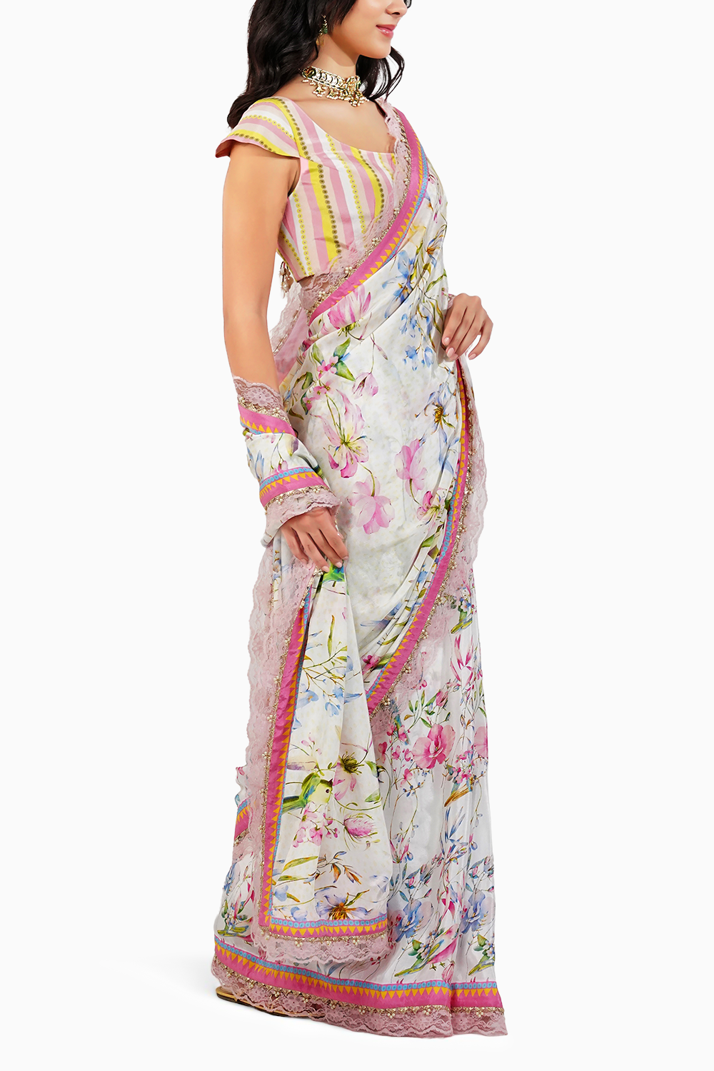 Summer Floral Sari