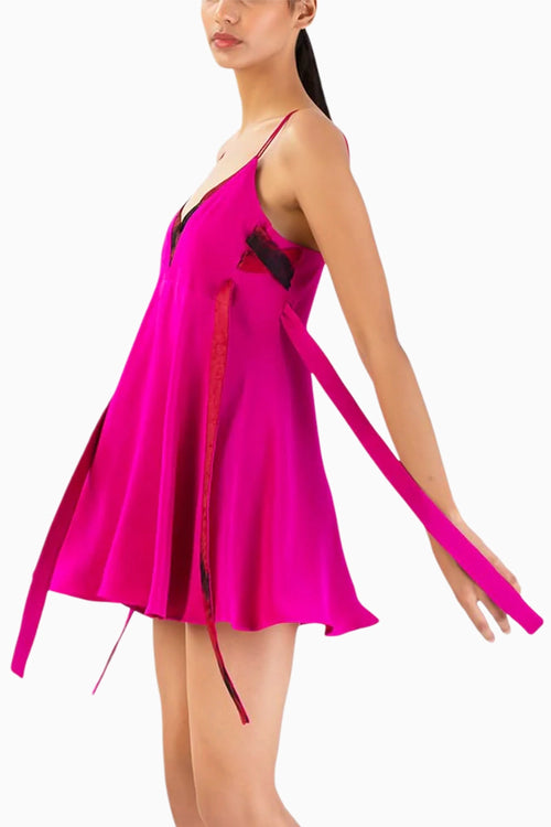 Fuchsia Dusk Mini Dress