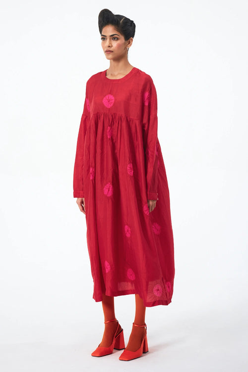 Red Rani Polka Dress