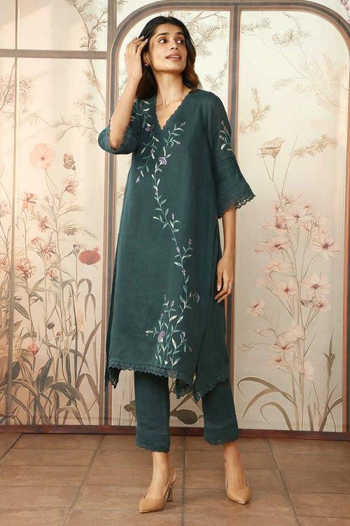 Forest Diamond Dahlia Fly Free Tunic Set